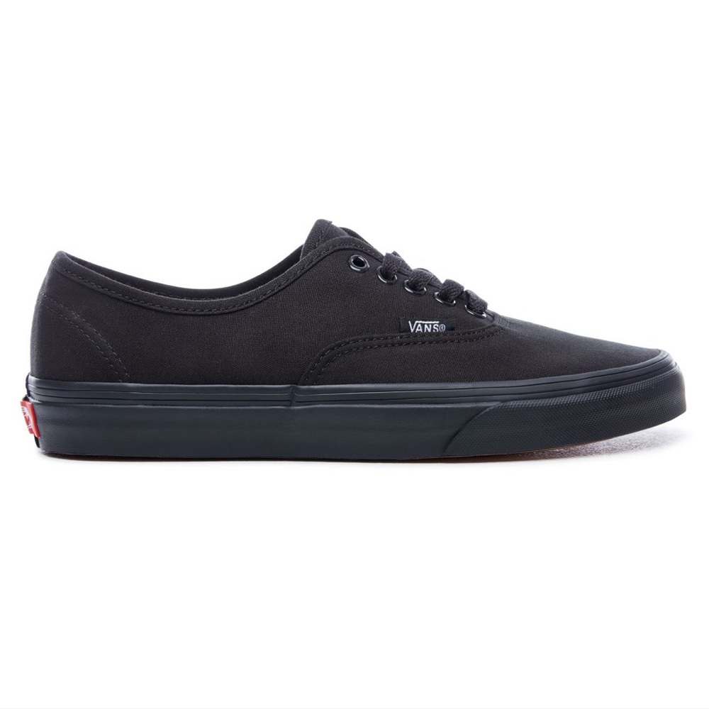🆕 VANS Authentic Black Canvas Lace-Up Shoes Sz 7